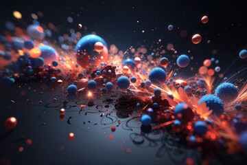 abstract molecule background wallpaper 