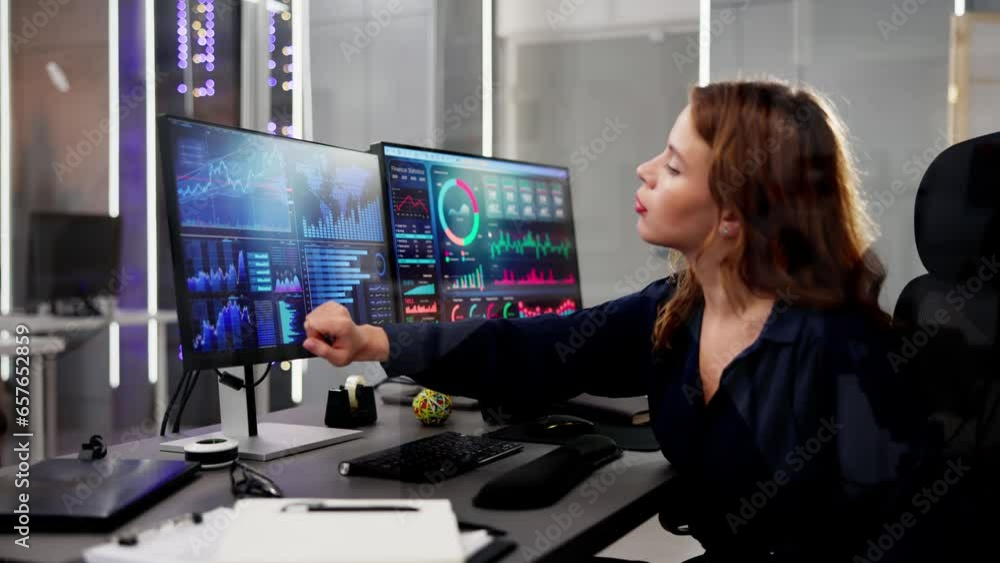 Aufkleber Data Analyst With Data Analytics KPI