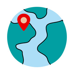 globe hand drawn illustration