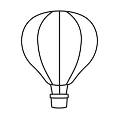 air balloon hand drawn illustration