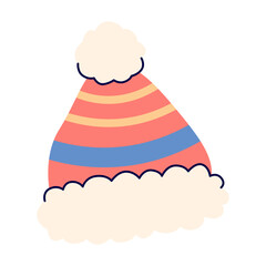 knit hat hand drawn Illustration