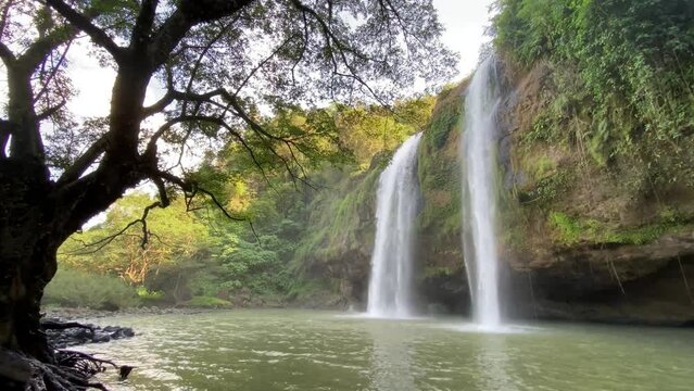  Sodong Waterfall located in Ciwaru Village, Ciemas District, Sukabumi Regency. One of several waterfalls which is a mainstay destination in the Ciletuh Unesco Unesco Global Geopark (CPUGGp).