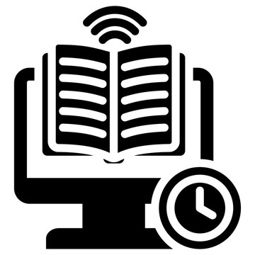 Asyncrhronous Learning Glyph Icon