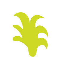 Abstract coral shapes colorful