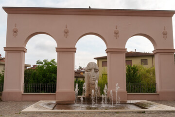 Fototapeta premium Fountain in Cavriglia, Arezzo province, Tuscany