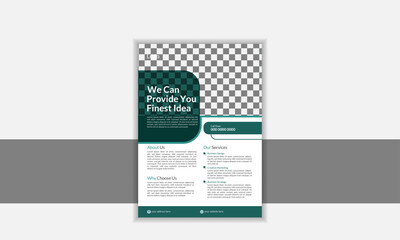 Obraz premium flyer in A4 with colorful business flyer