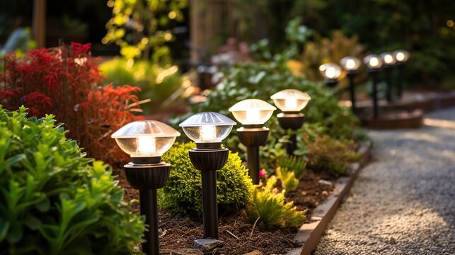 Solar powered lights for beautiful gardens