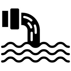 Liquid Waste Glyph Icon