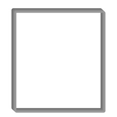 grey border frame vector blank