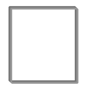 grey border frame vector blank