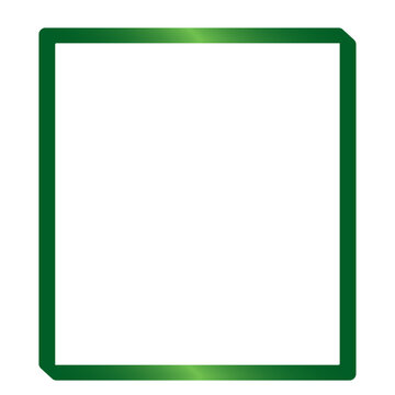 shiny green border frame vector