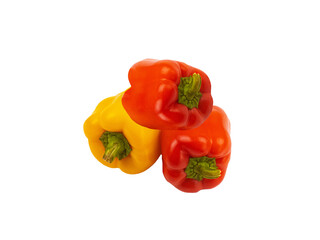 Two red And One Yellow Color Organic Capsicum