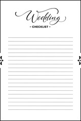 wedding guest checklist template, list planner, list tracker, wedding guests template