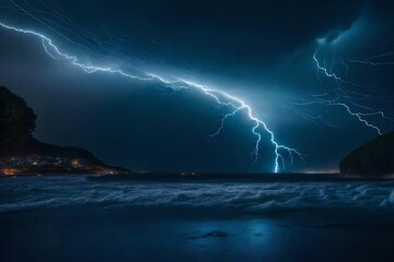 An illustration of a thunderstorm with dark, swirling clouds.