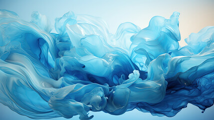 Elegant Pastel Swirl of Blue Painting Design background Image