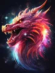 Poster emerald dragon symbol of the year 2024 chinese zodiac sign  © Nargiz