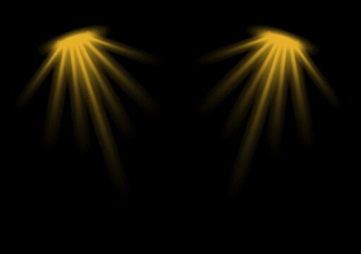 Concert stage with yellow spotlight. Royalty high-quality free stock image of Stage orange smoke spotlight background. Yellow spotlight strike through the darkness, light Effects