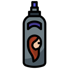 spray filled outline icon,linear,outline,graphic,illustration