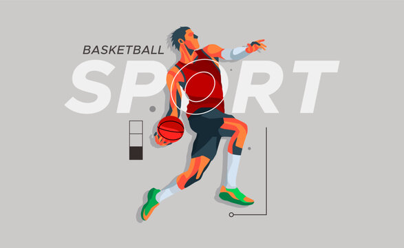 Banner template for national sports day basketball background. world sports celebration