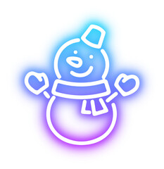 Set of Christmas neon