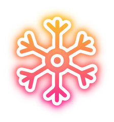 Set of Christmas neon