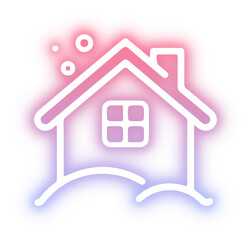 Set of Christmas neon