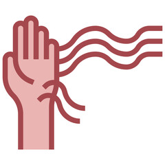 hair loss filled outline icon,linear,outline,graphic,illustration