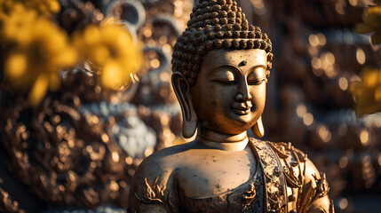 Buddha statue symbol of spirituality and meditation