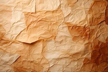 Fototapeta premium glued pieces of brown and beige craft paper background.