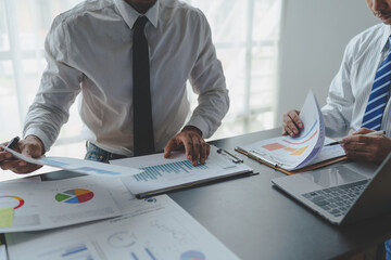Accountant or financial expert, accountant, male economist There are statistical graphs pointing to...