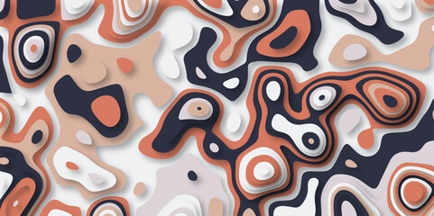 Abstract colorful paper cut background design .Abstract vector seamless pattern with shadows Trendy multicolor contemporary design for prints,flyers,banners,brochures,invitations,covers.