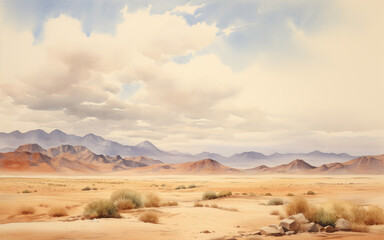 Fototapeta na wymiar desert landscape in state