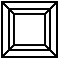 square filled outline icon,linear,outline,graphic,illustration