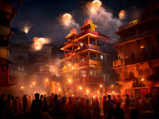 Indian Holiday Diwali_diyas_celebration