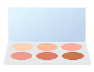 Eye shadow package. vector illustration