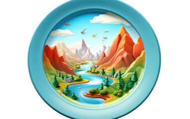 Cartoon Culinary Wonderland on transparent background