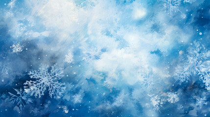 Fototapeta na wymiar Snowy Strokes: The Artistic Ambiance of Winter