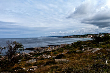 Fototapeta na wymiar Stony Coastline of Sandvig