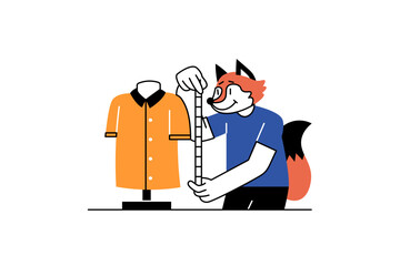 Fashion industry activity illustration for your business and many more