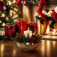 christmas gifts and decorations