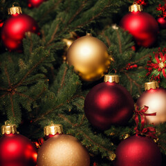 christmas tree with balls