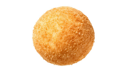orange bread ball isolated on transparent background cutout