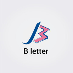 Icone Lettre B pour Design Logos, Symbole, Illustration Pictogramme Monogramme pour Business, Variations Alphabet Isolé Silhouette