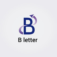 Icone Lettre B pour Design Logos, Symbole, Illustration Pictogramme Monogramme pour Business, Variations Alphabet Isolé Silhouette