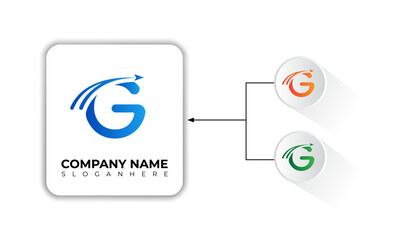 Creative modern letter G logo. G Letter Design Vector.