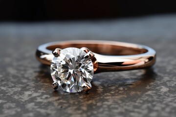 eye catching premium ring jewel photo with sparkling gemstone generative ai