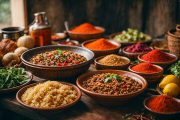spices and herbs - obrazy, fototapety, plakaty