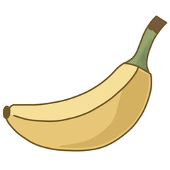 banana isolated on white background