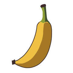 banana isolated on white background