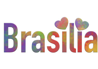Brasilia - ideal for websites, emails, presentations, greetings, banners, cards, books, t-shirt, sweatshirt, prints, mug, Sublimation, Cricut
 - obrazy, fototapety, plakaty